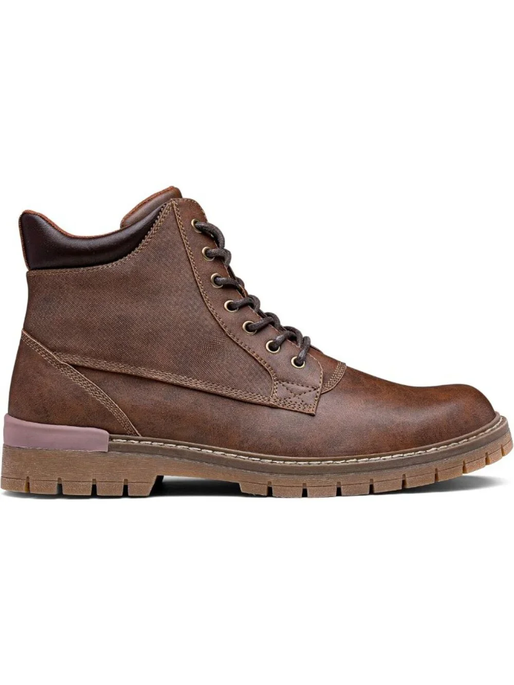 Stylish Men's Chukka Boots with Lace-Up & Side Zipper, Ankle Support Footwear